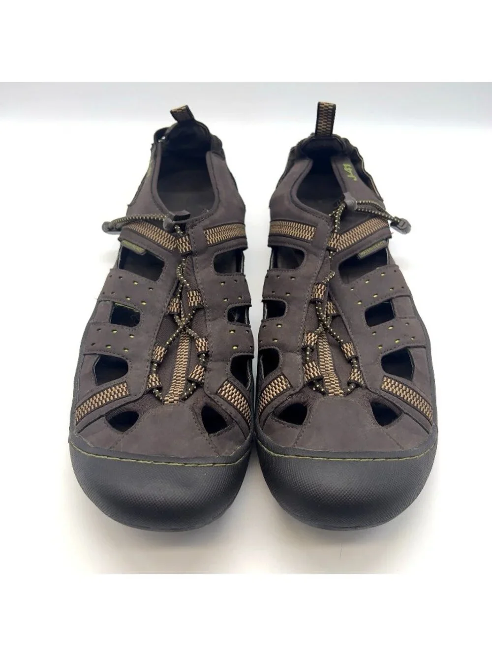 J 41 Jeep Adventure On Groove II Athletic Water Sandal Shoes Brown Mens Shoe 10M